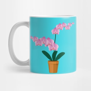 A pink Orchid Mug